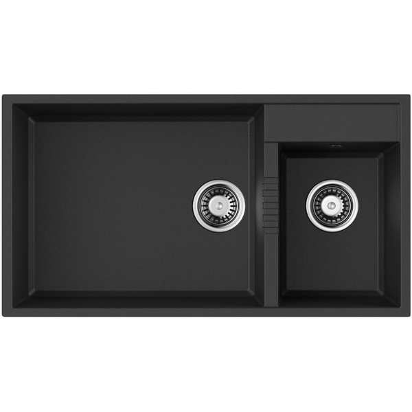 

Мойка Omoikiri Tedori 85-2-U-BL Tetogranit/черный, Tedori 4993940