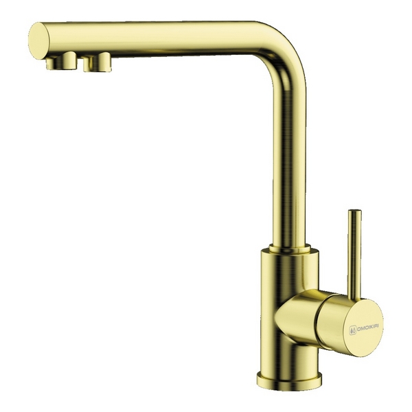 Изображение товара Смеситель для кухни Omoikiri Nakagawa 2 Plus-LG латунь/светлое золото 4994482