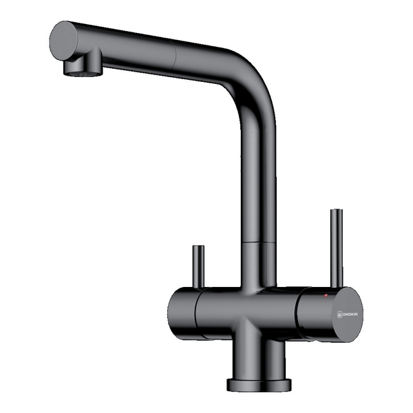 Изображение товара Смеситель для кухни Omoikiri Takamatsu-S-GM латунь/вороненая сталь 4994564