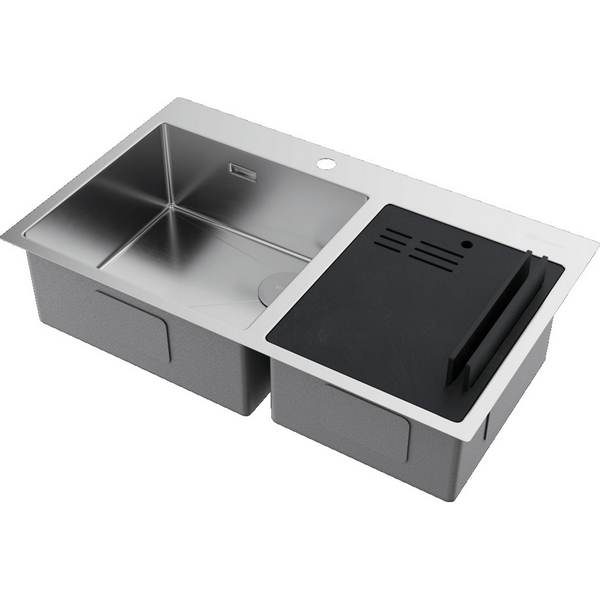 

Кухонная мойка Omoikiri Akisame 86-2 Side-IN нерж. сталь/нержавеющая сталь 4997021, Akisame 4997021