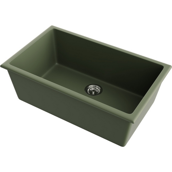 Изображение товара Кухонная мойка Omoikiri Okinoshima 76-U/I-OL Natceramic/olive