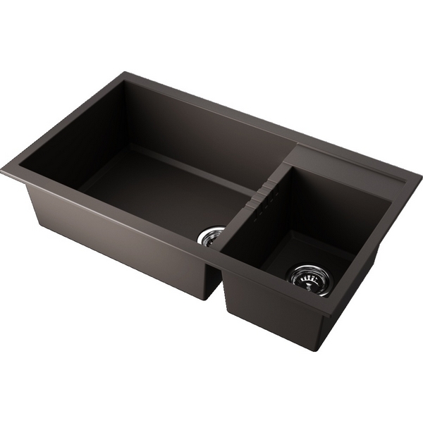 

Кухонная мойка Omoikiri Tedori 86-2-LB-ES Tetogranit/espresso 4997242, Tedori 4997242