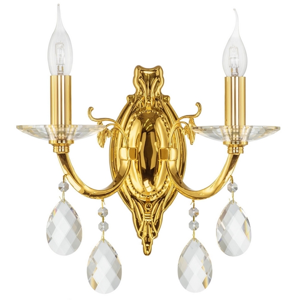 

Бра подсвечник Osgona STREGARO 694622 с подвесками, Золото, STREGARO 694622