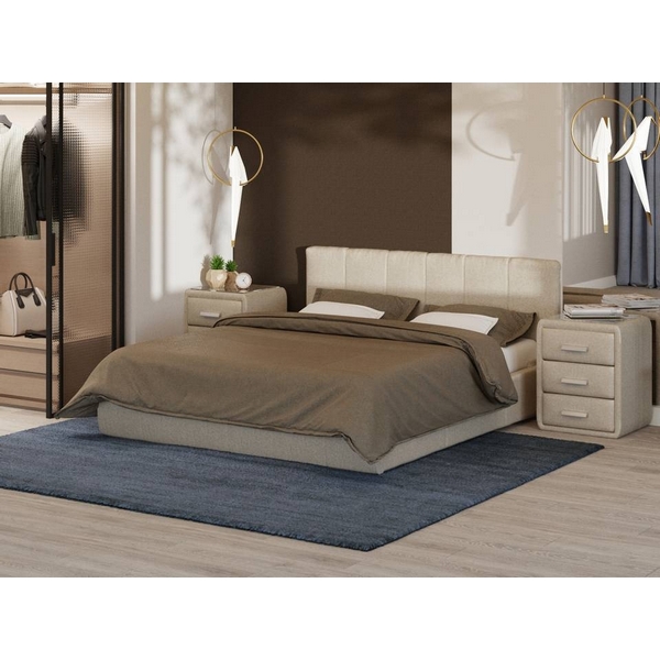 

PROxSON Кровать Varna Grand без основания (Ткань: Рогожка Savana Camel (бежевый)) 180x200, Varna Grand 1897417