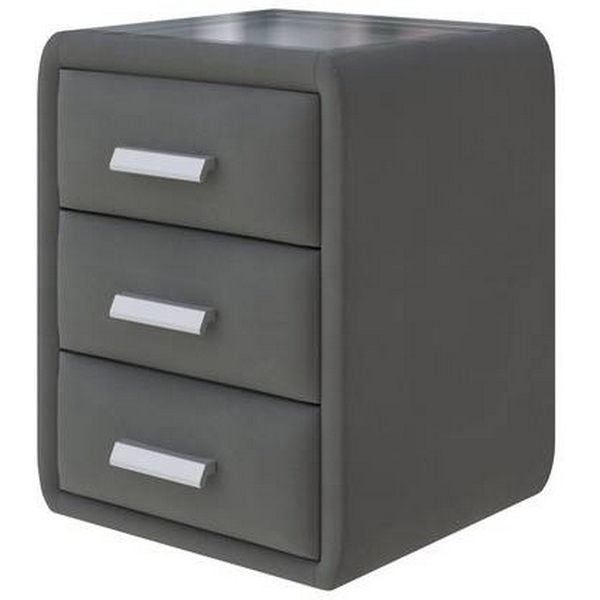 

PROxSON Тумба Soft Mebel (Ткань: Велюр Forest 17 Серый) 51x48, Soft Mebel 1904099