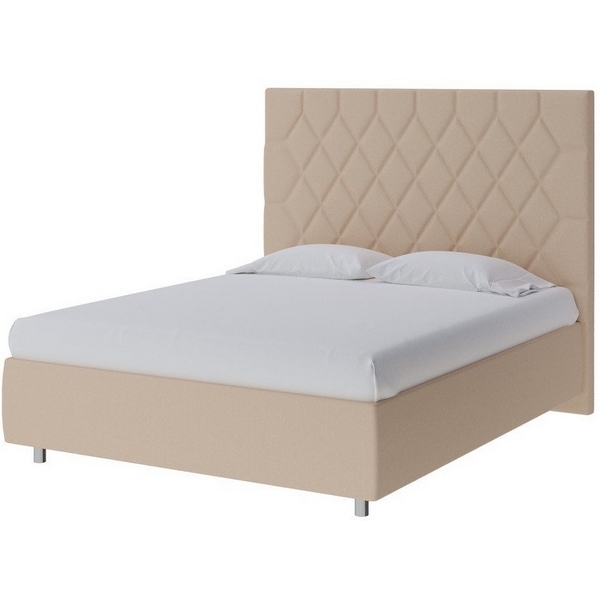 

PROxSON Кровать Rhomby без основания (Ткань: Рогожка Savana Camel (бежевый)) 200x200, Rhomby 1908643