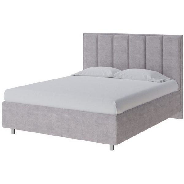 

PROxSON Кровать Routa без основания (Ткань: Велюр Лофти Серый) 140x190, Routa 1909221