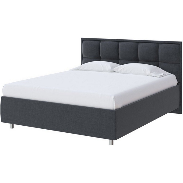 

PROxSON Кровать Chessy без основания (Ткань: Рогожка Тетра Графит) 80x200, Серый, Chessy 1923071