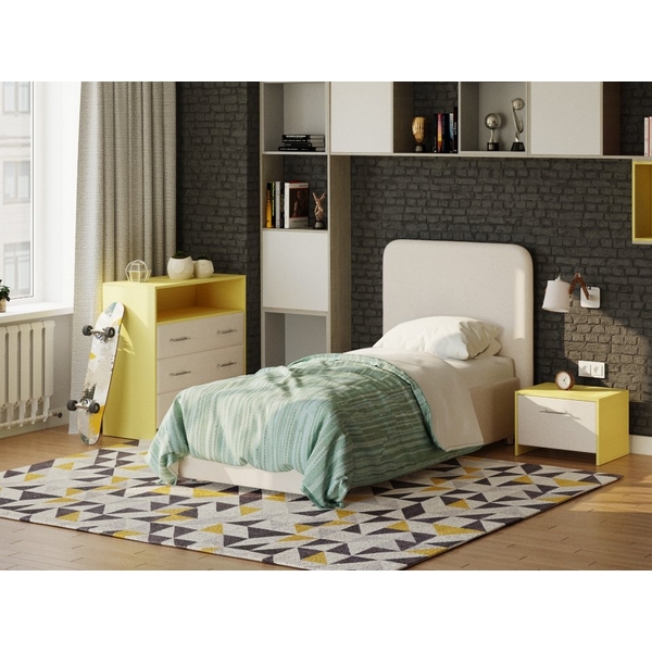 

PROxSON Кровать Олаф (Ткань: Рогожка Тетра Молочный) 80x190, Бежевый, Олаф 1925080