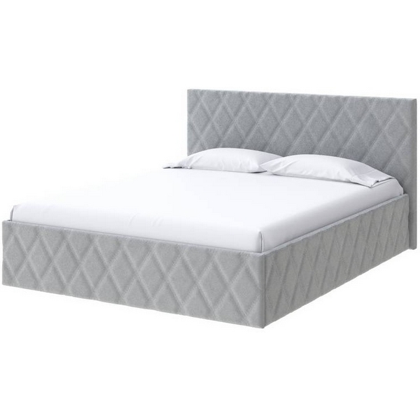 

PROxSON Кровать Fresco (Ткань: Велюр Monopoly Ниагара (960)) 80x200, Серый, Fresco 1926793