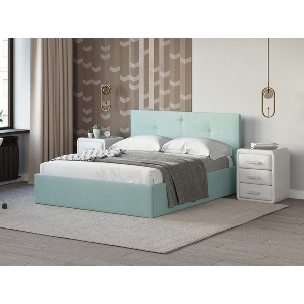 

PROxSON Кровать Mono Plus (Ткань: Велюр Monopoly Мятный лёд (670)) 160x200, Зеленый, Mono Plus 1933651