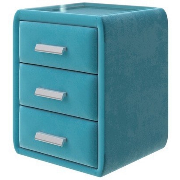 

PROxSON Тумба Soft Mebel (Ткань: Велюр Shaggy Azure) 51x48, Soft Mebel 1934317