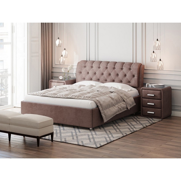 

PROxSON Кровать Chester (Ткань: Велюр Ultra Горячий шоколад) 90x200, Коричневый, Chester 1934807