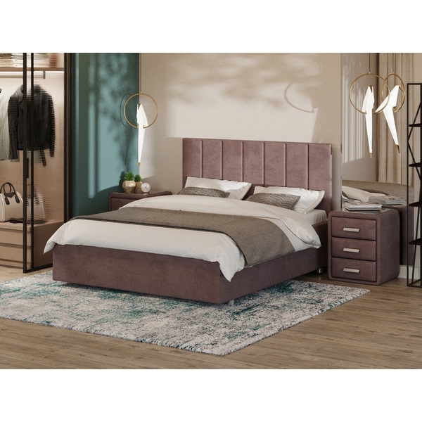 

PROxSON Кровать Modern Large (Ткань: Велюр Ultra Горячий шоколад) 140x190, Коричневый, Modern Large 1935398