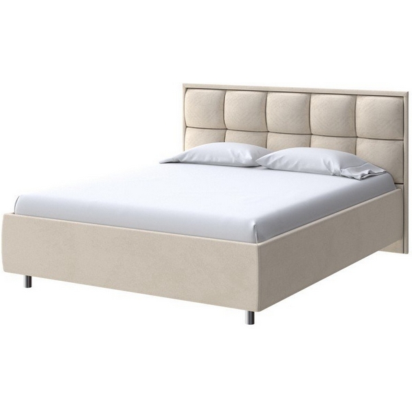 

PROxSON Кровать Chessy без основания (Ткань: Велюр Ultra Песочный) 140x200, Бежевый, Chessy 1936020