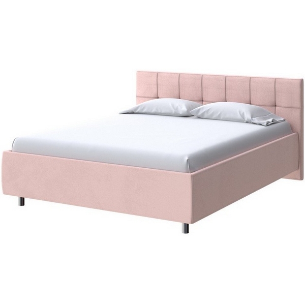 

PROxSON Кровать Diamo без основания (Ткань: Велюр Ultra Розовый мусс) 90x200, Diamo 1936646