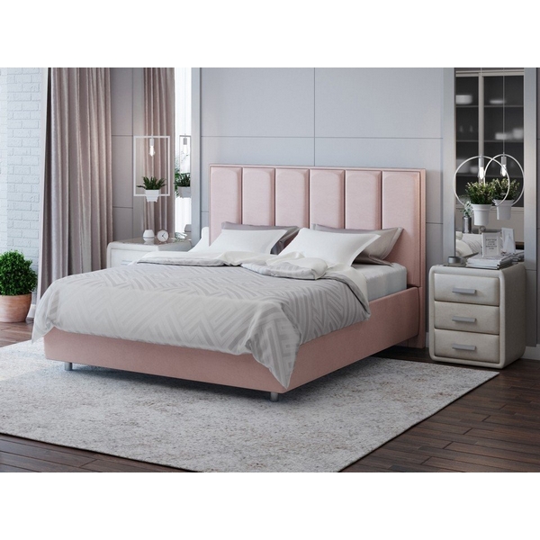 

PROxSON Кровать Routa без основания (Ткань: Велюр Ultra Розовый мусс) 140x200, Routa 1936874