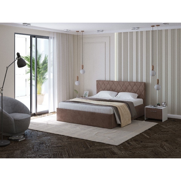 

PROxSON Кровать Fresco Plus (Ткань: Велюр Monopoly Горячий шоколад (237)) 140x200, Коричневый, Fresco Plus 1937786