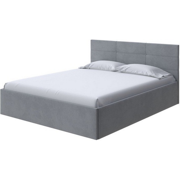 

PROxSON Кровать Vector Plus (Ткань: Велюр Ultra Осенний туман) 160x200, Серый, Vector Plus 1939328