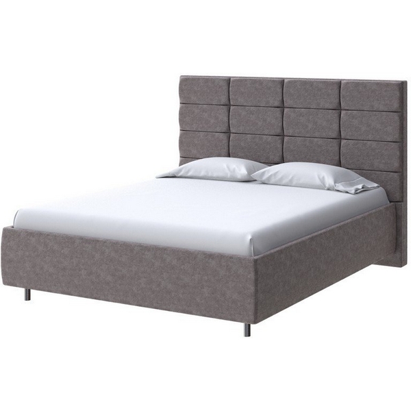 

PROxSON Кровать Shapy без основания (Ткань: Велюр Gratta 7 Жареный миндаль) 180x200, Коричневый, Shapy 2013194