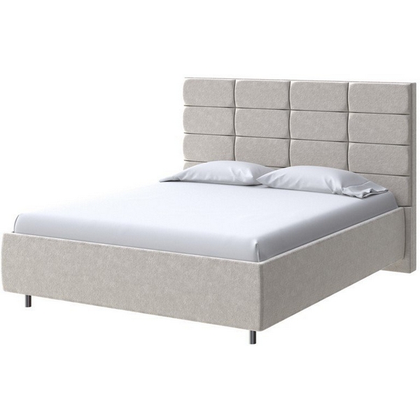 

PROxSON Кровать Shapy без основания (Ткань: Велюр Gratta 1 Шампань) 200x200, Бежевый, Shapy 2014098