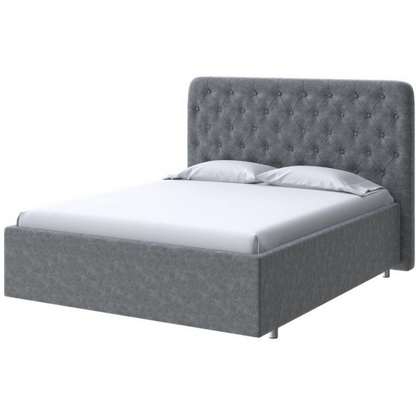 

PROxSON Кровать Classic Large (Ткань: Велюр Gratta 4 Серый космос) 120x200, Classic Large 2014471