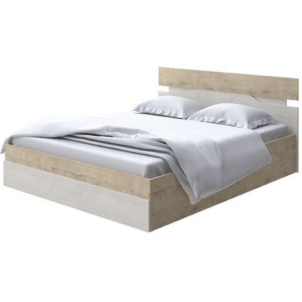 

Без бренда Кровать Milton с подъемным механизмом (ЛДСП Бунратти/Дуб Шамони светлый (124)) 160x190 PROxSON, Бежевый, Milton 2014950