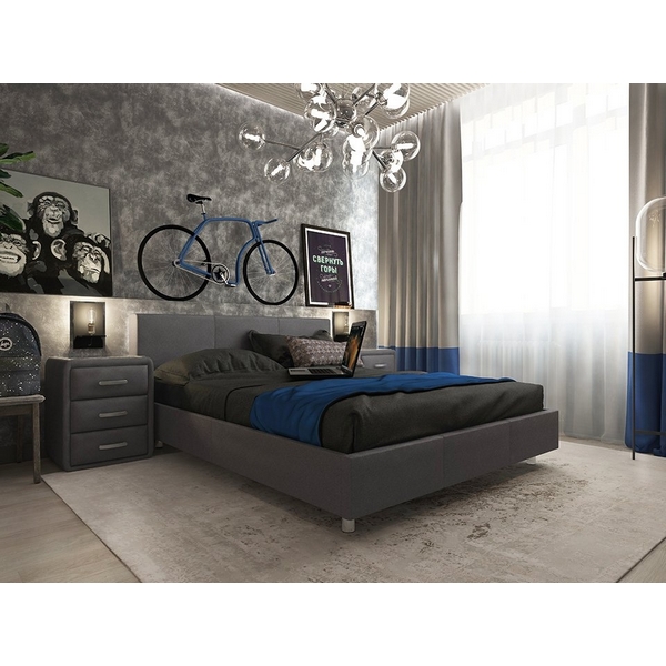 

PROxSON Кровать Novo (Ткань: Рогожка Savana Grey (серый)) 90x200, Novo 2015846