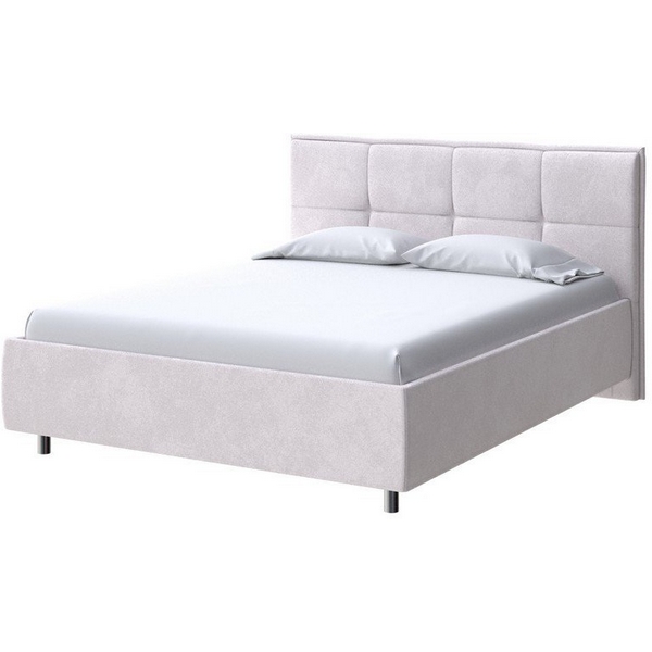 

PROxSON Кровать Lino без основания (Ткань: Велюр Casa Лунный) 80x200, Белый, Lino 2016169