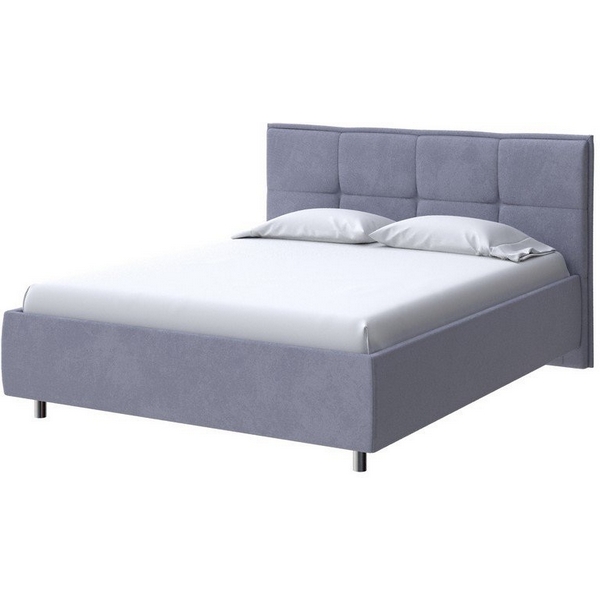 

PROxSON Кровать Lino без основания (Ткань: Велюр Casa Благородный серый) 140x190, Lino 2016183