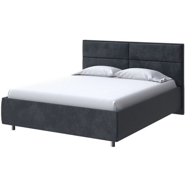 

PROxSON Кровать Pado без основания (Ткань: Велюр Casa Графитовый) 160x200, Черный, Pado 2016386