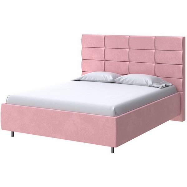 

PROxSON Кровать Shapy без основания (Ткань: Велюр Casa Жемчужно-розовый) 200x190, Shapy 2016818