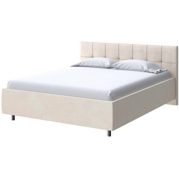 

PROxSON Кровать Diamo без основания (Ткань: Велюр Casa Сахарный) 180x190, Белый, Diamo 2018345