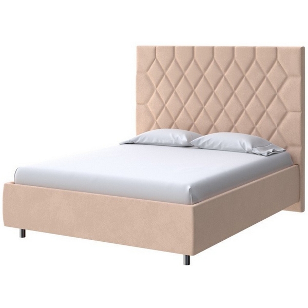 

PROxSON Кровать Rhomby без основания (Ткань: Велюр Casa Бежевый) 120x200, Rhomby 2019220