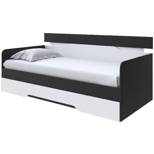 

Без бренда Кровать-Софа Milton (ЛДСП Черный/Белый) 90x190 PROxSON, Milton 2019931