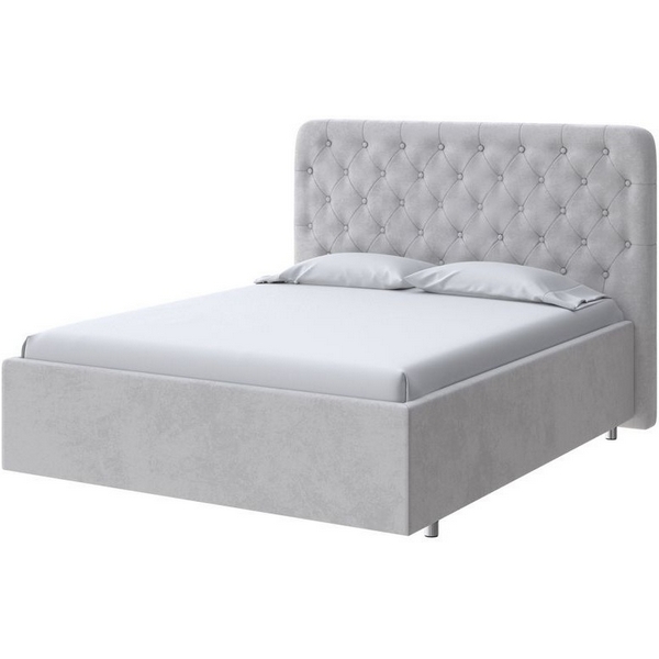 

PROxSON Кровать Classic Large (Ткань: Велюр Teddy Стальной) 90x200, Серый, Classic Large 2022499