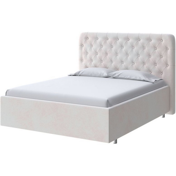 

PROxSON Кровать Classic Large (Ткань: Велюр Teddy Жемчужный) 200x200, Белый, Classic Large 2022610