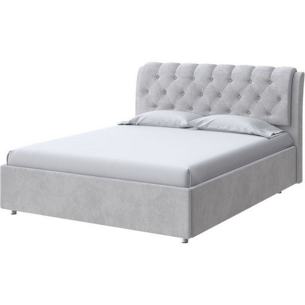 

PROxSON Кровать Chester (Ткань: Велюр Teddy Стальной) 90x200, Серый, Chester 2022783