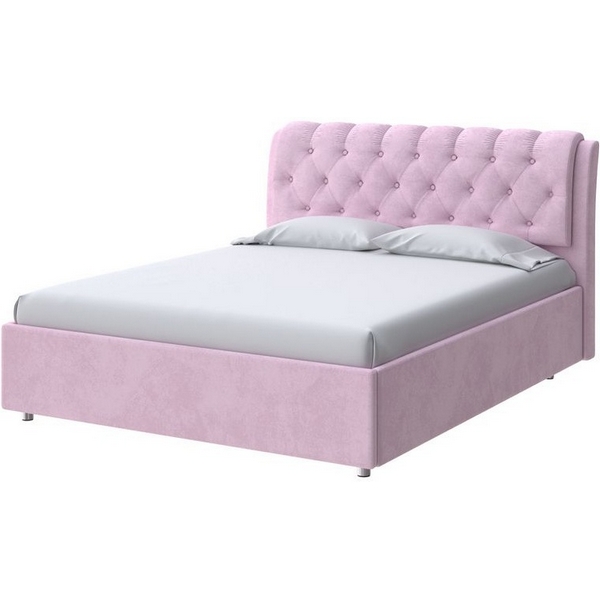 

PROxSON Кровать Chester (Ткань: Велюр Teddy Розовый фламинго) 160x200, Chester 2022790