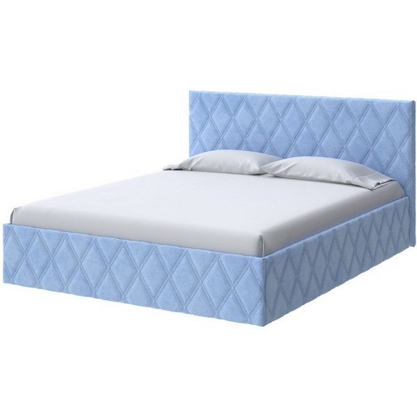 

PROxSON Кровать Fresco (Ткань: Велюр Teddy Небесно-голубой) 90x190, Синий, Fresco 2022925