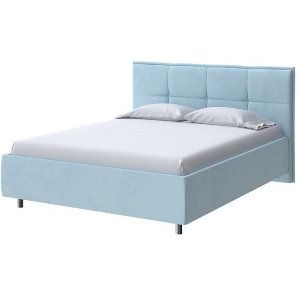 

PROxSON Кровать Lino без основания (Ткань: Велюр Teddy Морозная свежесть) 140x200, Синий, Lino 2022998