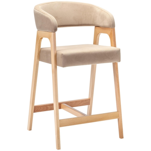 

Кресло полубарное Baxter Beige/натур R-Home арт.400216210h_diagbeige_natur, Бежевый, 400216210h_diagbeige_natur