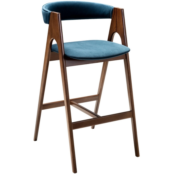

Кресло барное Kaede Blue/Темный орех R-Home арт.400217222h_diagbluee_nut, Синий, 400217222h_diagbluee_nut