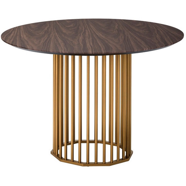 

Стол обеденный Patrik д.110 Американский орех /Золото R-Home, Коричневый, Patrik 41031141h