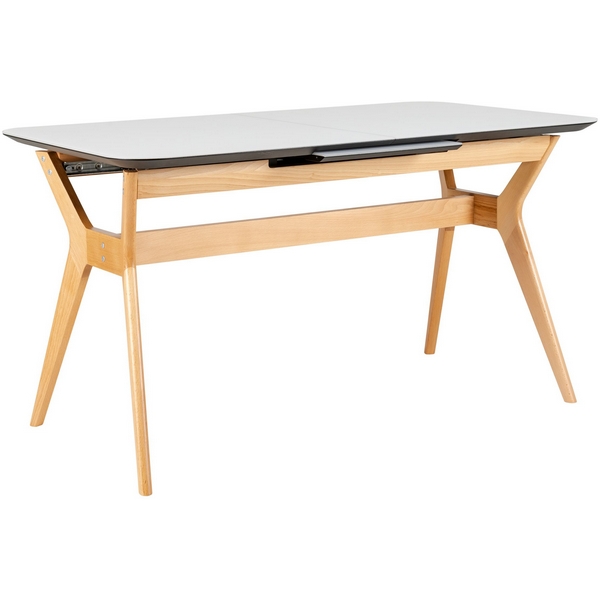 

Стол R-Home раскл. Нарвик Glass 140-180 Automatic Natur/Light matte glass, Светло-серый, 4103401h
