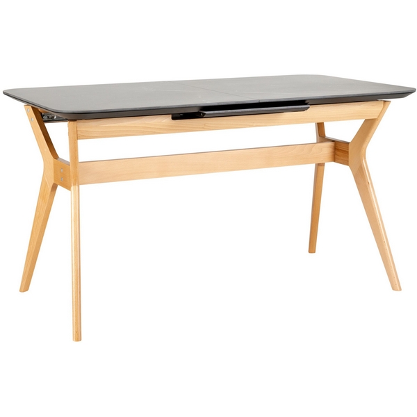 

Стол R-Home раздвижной Нарвик Ceramic 140-180 Automatic Natur/Dark marble, Черный, 4103422h