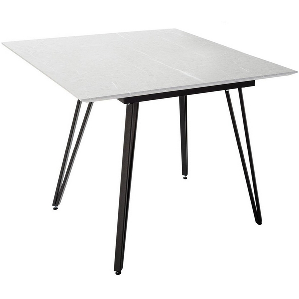 

Стол R-Home Диего 960*960 мрамор Бианко со скосом, Серый, 41042514h_мрб