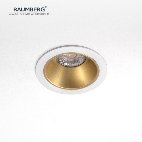 Изображение товара Встраиваемый светильник Raumberg DIP MR White/Gold Изображение товара Встраиваемый светильник Raumberg DIP MR White/Gold