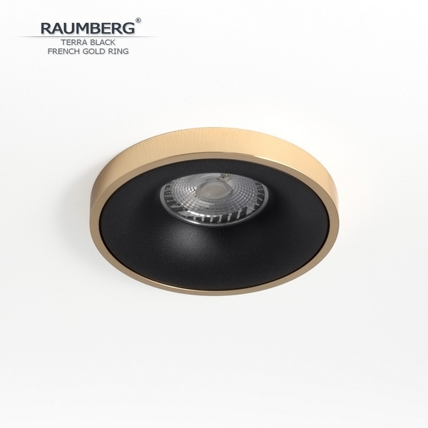 

Встраиваемый светильник Raumberg TerraBk\FGd Black\French Gold, Золото, Terra TerraBk\FGd