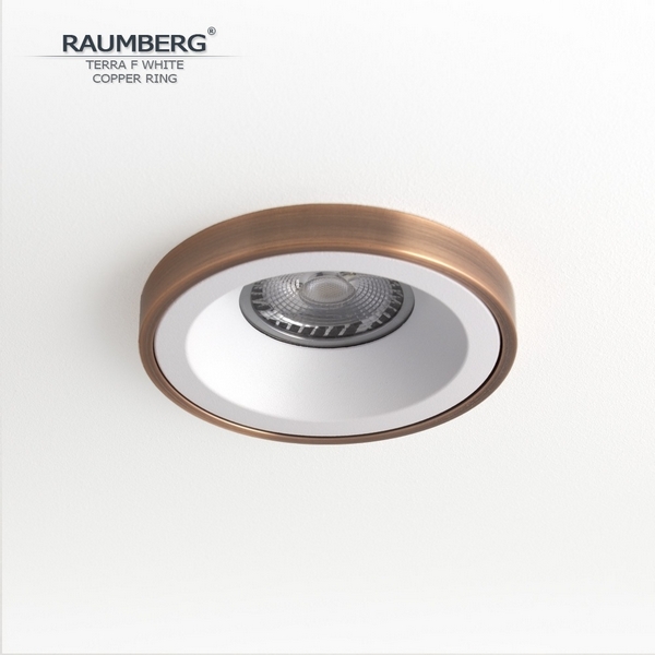 

Встраиваемый светильник Raumberg Terra F TerraFWh\Copper White\Copper, Белый, Terra F TerraFWh\Copper